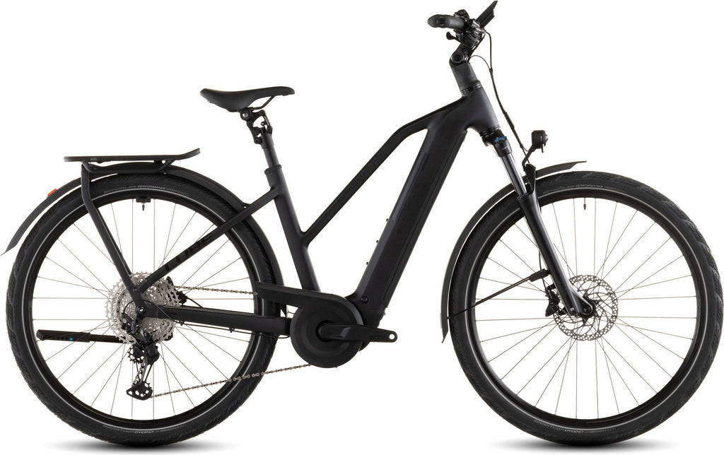 VTC Électrique Cube Kathmandu Hybrid Pro 800 Trapeze Shimano Deore/Deore XT 12V 800 Wh 700 mm Noir Coal 2026