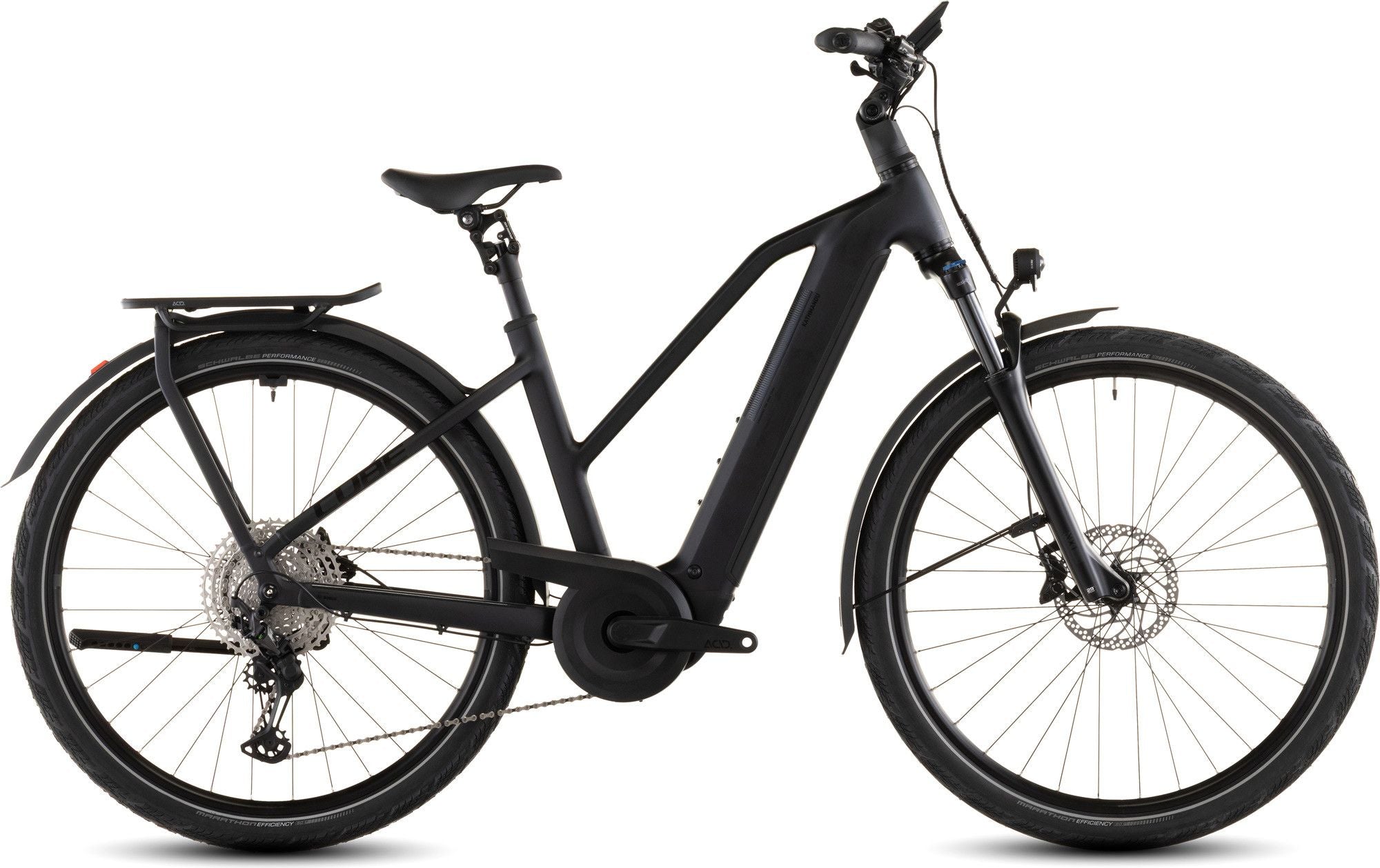 VTC Électrique Cube Kathmandu Hybrid Pro 800 Trapeze Shimano Deore/Deore XT 12V 800 Wh 700 mm Noir Coal 2026
