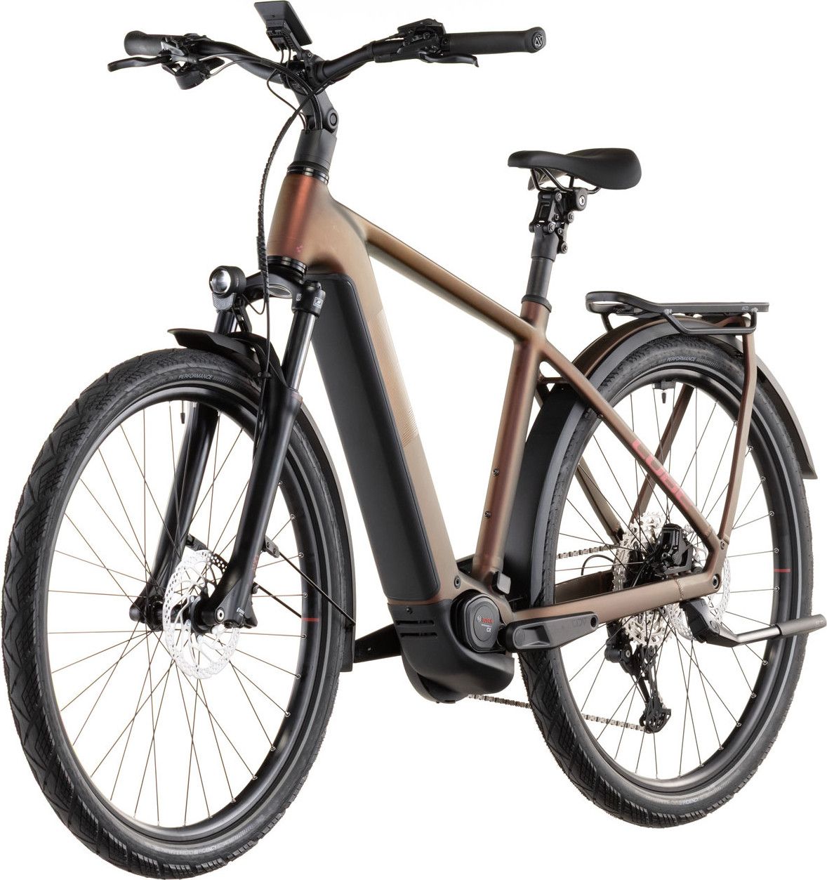 VTC Électrique Cube Kathmandu Hybrid Pro 800 Shimano Deore/Deore XT 12V 800 Wh 700 mm Rouge Orange Sun Glow 2026
