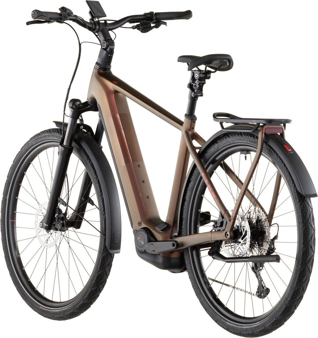 VTC Électrique Cube Kathmandu Hybrid Pro 800 Shimano Deore/Deore XT 12V 800 Wh 700 mm Rouge Orange Sun Glow 2026