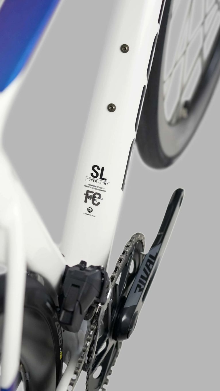 Vélo de Route Megamo Pulse 07 Sram Rival AXS 12V 700 mm Blanc/Bleu 2026
