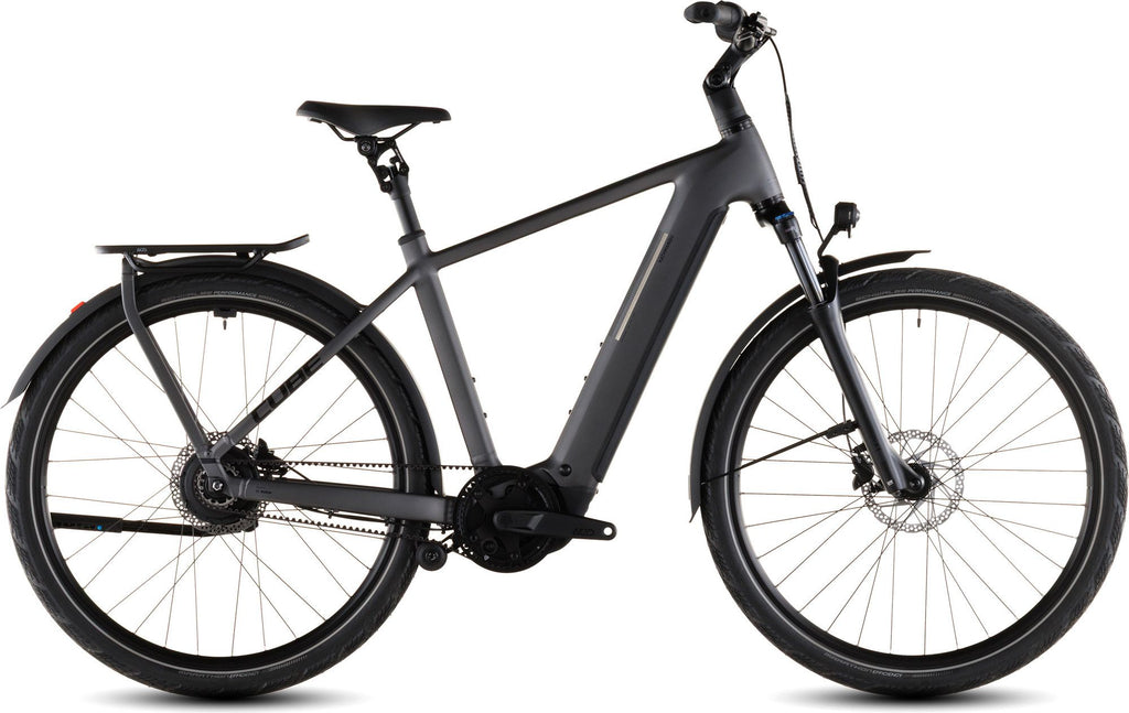 VTC Électrique Cube Kathmandu Hybrid Comfort Pro 800 Enviolo Trekking Courroie 800 Wh 700 mm Gris Slab 2026