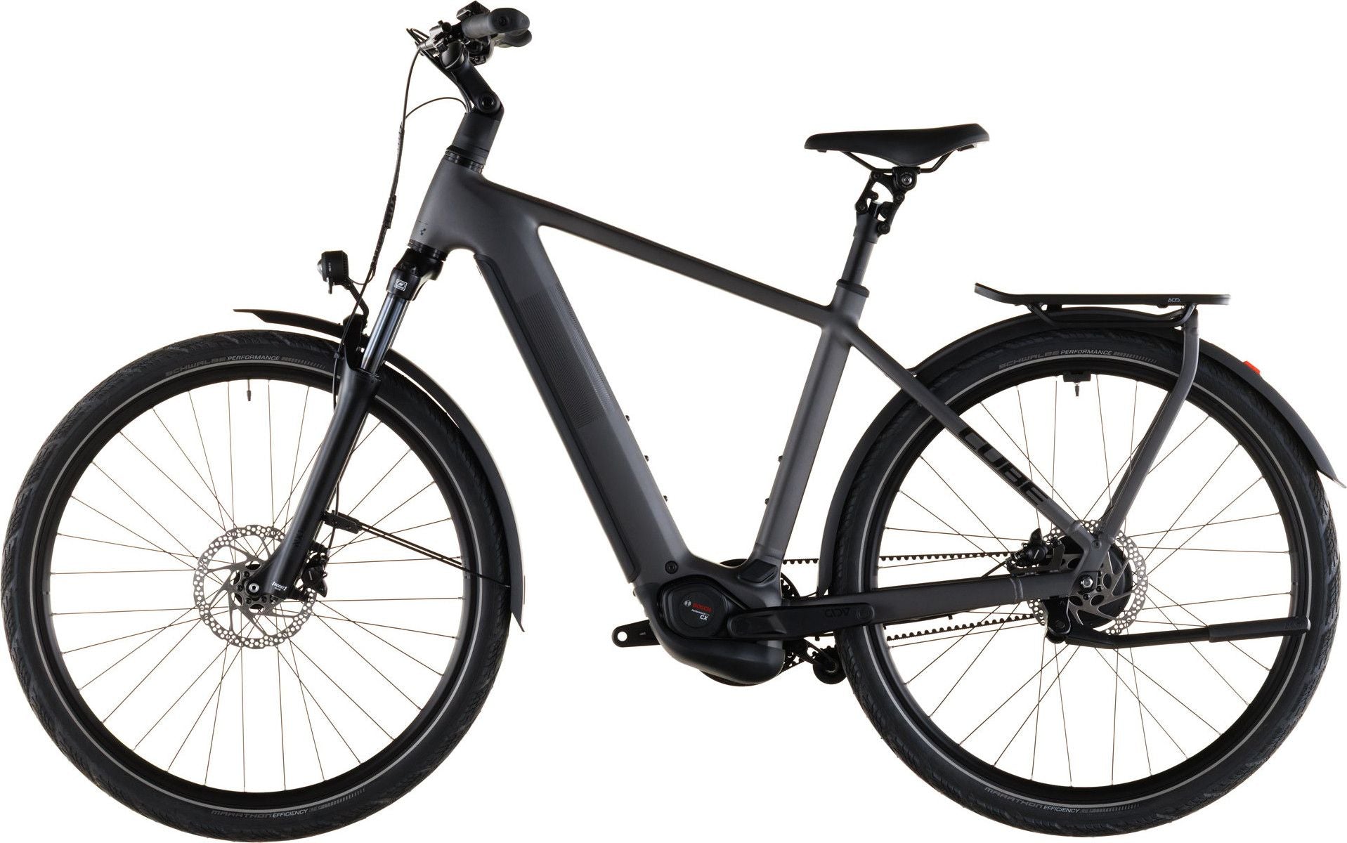 VTC Électrique Cube Kathmandu Hybrid Comfort Pro 800 Enviolo Trekking Courroie 800 Wh 700 mm Gris Slab 2026