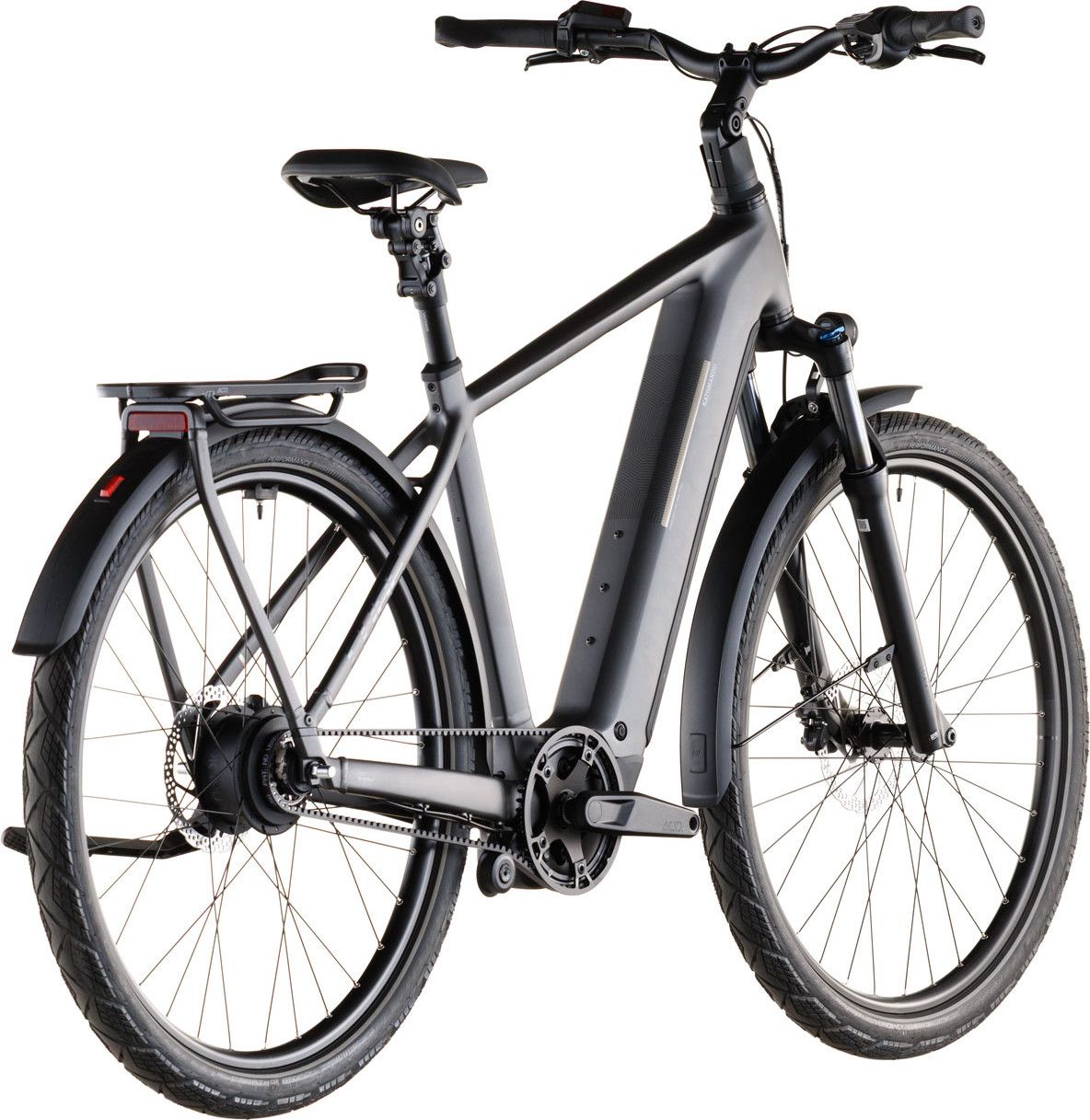 VTC Électrique Cube Kathmandu Hybrid Comfort Pro 800 Enviolo Trekking Courroie 800 Wh 700 mm Gris Slab 2026