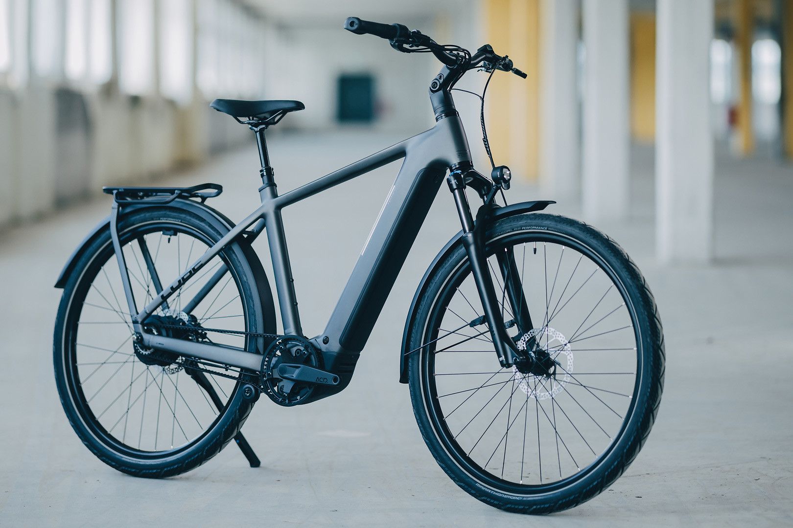VTC Électrique Cube Kathmandu Hybrid Comfort Pro 800 Enviolo Trekking Courroie 800 Wh 700 mm Gris Slab 2026