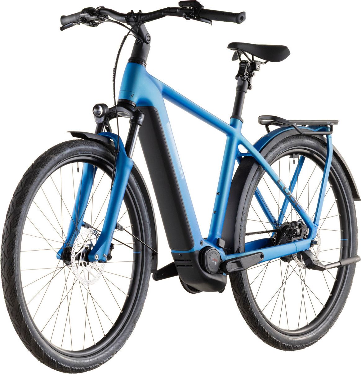 VTC Électrique Cube Kathmandu Hybrid Comfort Pro 800 Enviolo Trekking Courroie 800 Wh 700 mm Bleu Azure 2026