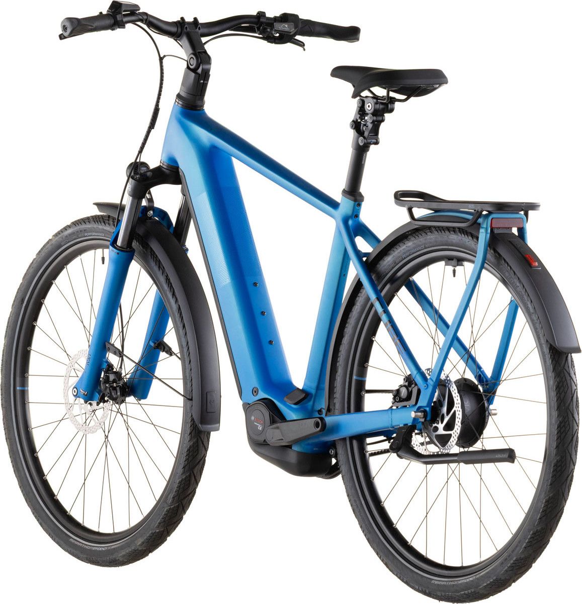 VTC Électrique Cube Kathmandu Hybrid Comfort Pro 800 Enviolo Trekking Courroie 800 Wh 700 mm Bleu Azure 2026