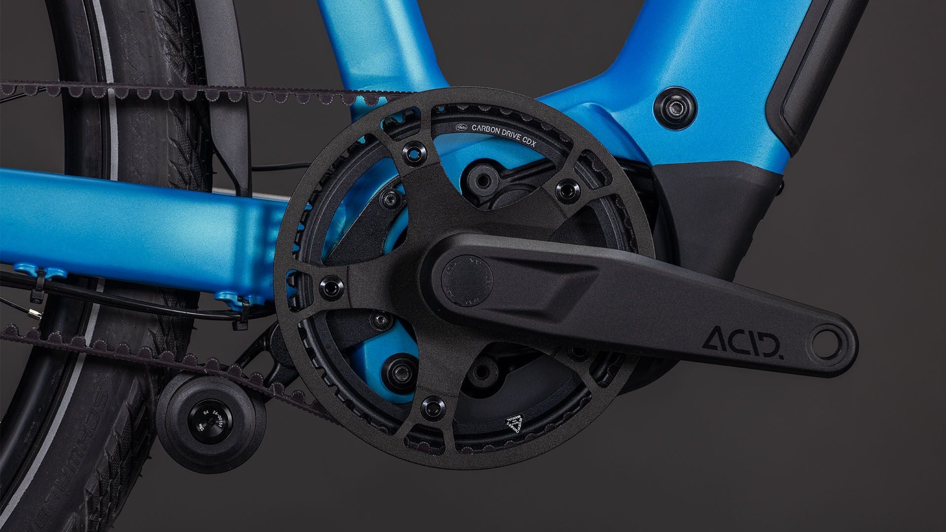 VTC Électrique Cube Kathmandu Hybrid Comfort Pro 800 Enviolo Trekking Courroie 800 Wh 700 mm Bleu Azure 2026