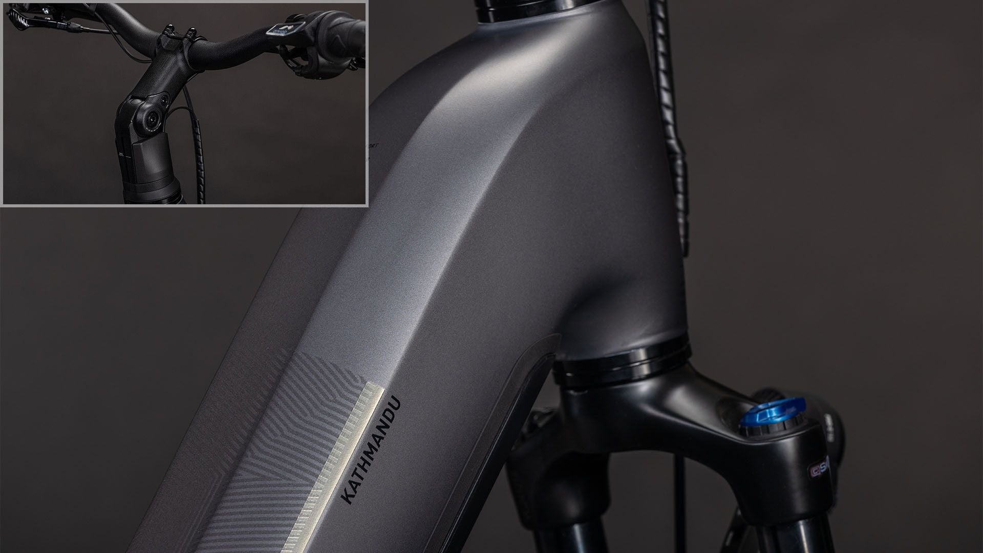 VTC Électrique Cube Kathmandu Hybrid Comfort Pro 800 Easy Entry Enviolo Trekking Courroie 800 Wh 700 mm Gris Slab 2026