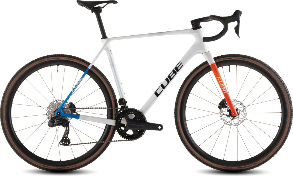 Vélo de Cyclocross Cube Cross Race C:62 SLX Shimano Ultegra Di2/GRX Di2 12V 700 mm Blanc Nacré Teamline 2026