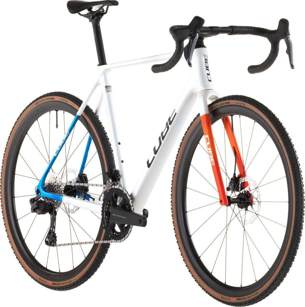 Vélo de Cyclocross Cube Cross Race C:62 SLX Shimano Ultegra Di2/GRX Di2 12V 700 mm Blanc Nacré Teamline 2026