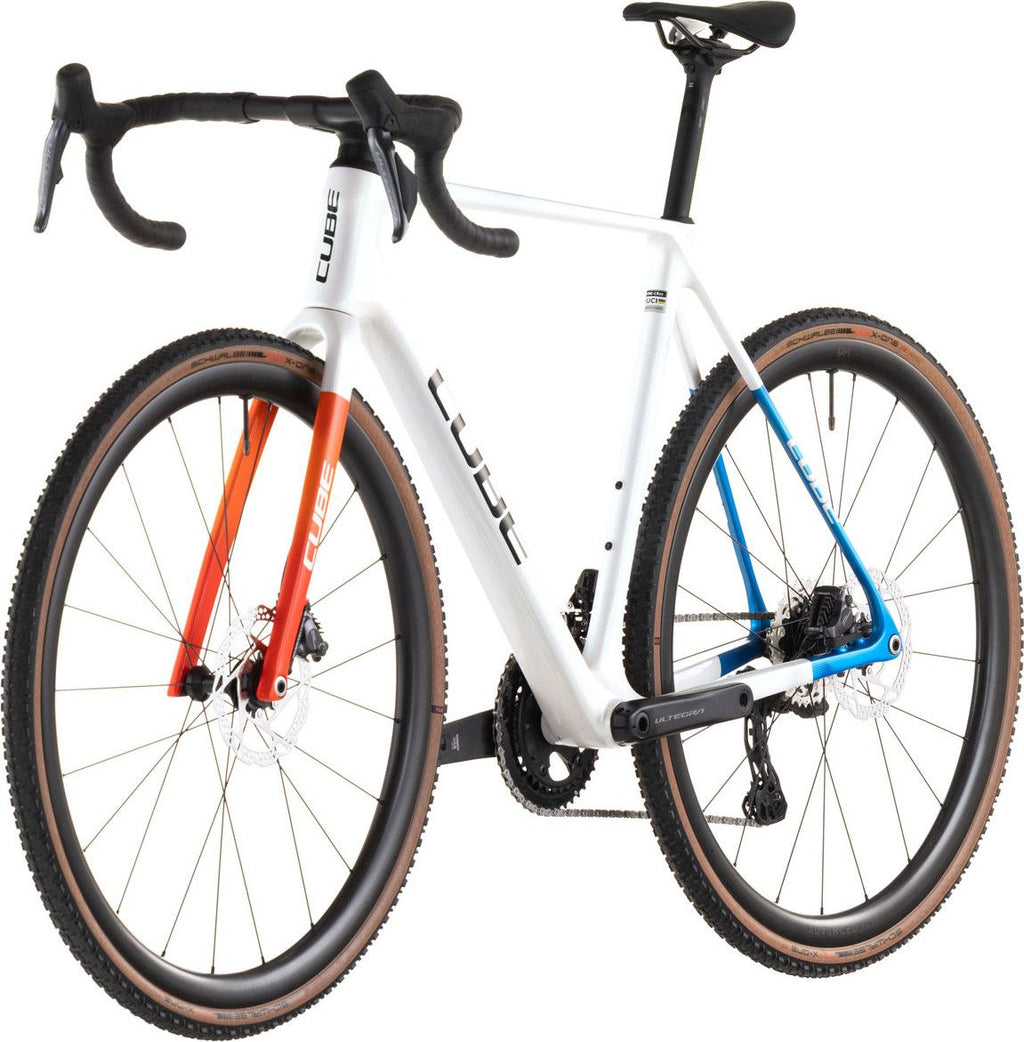 Vélo de Cyclocross Cube Cross Race C:62 SLX Shimano Ultegra Di2/GRX Di2 12V 700 mm Blanc Nacré Teamline 2026