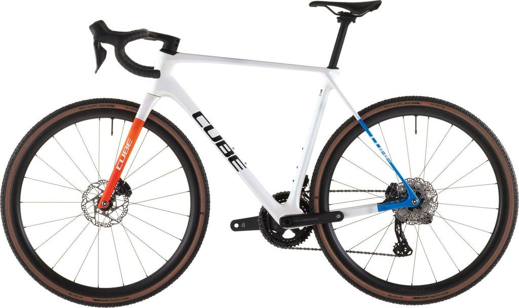 Vélo de Cyclocross Cube Cross Race C:62 SLX Shimano Ultegra Di2/GRX Di2 12V 700 mm Blanc Nacré Teamline 2026