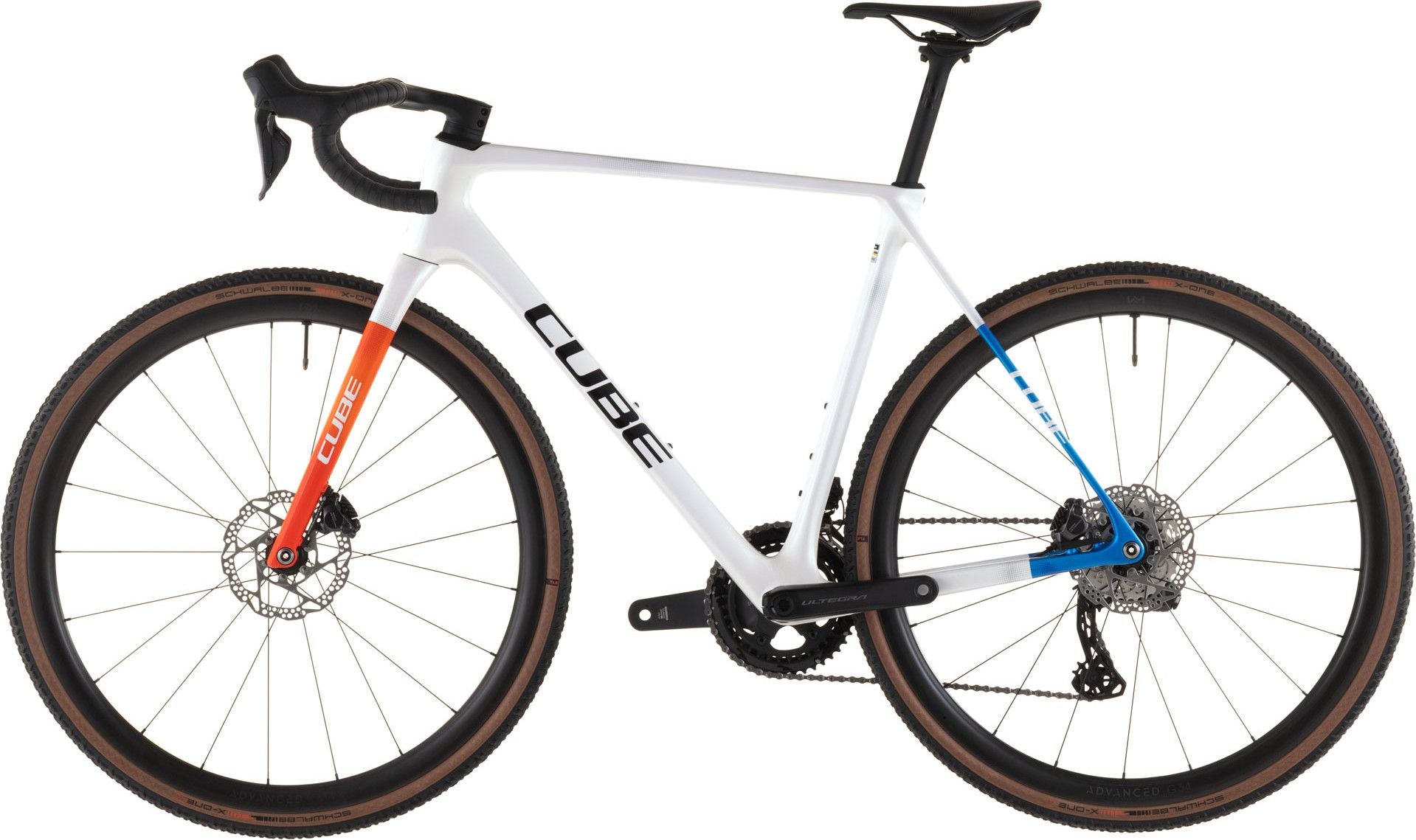 Vélo de Cyclocross Cube Cross Race C:62 SLX Shimano Ultegra Di2/GRX Di2 12V 700 mm Blanc Nacré Teamline 2026