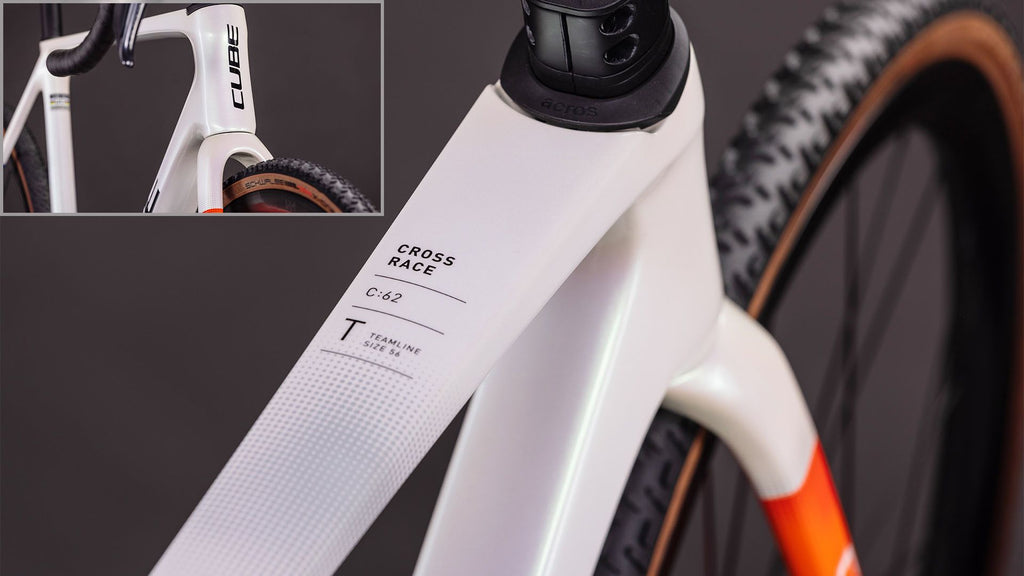 Vélo de Cyclocross Cube Cross Race C:62 SLX Shimano Ultegra Di2/GRX Di2 12V 700 mm Blanc Nacré Teamline 2026