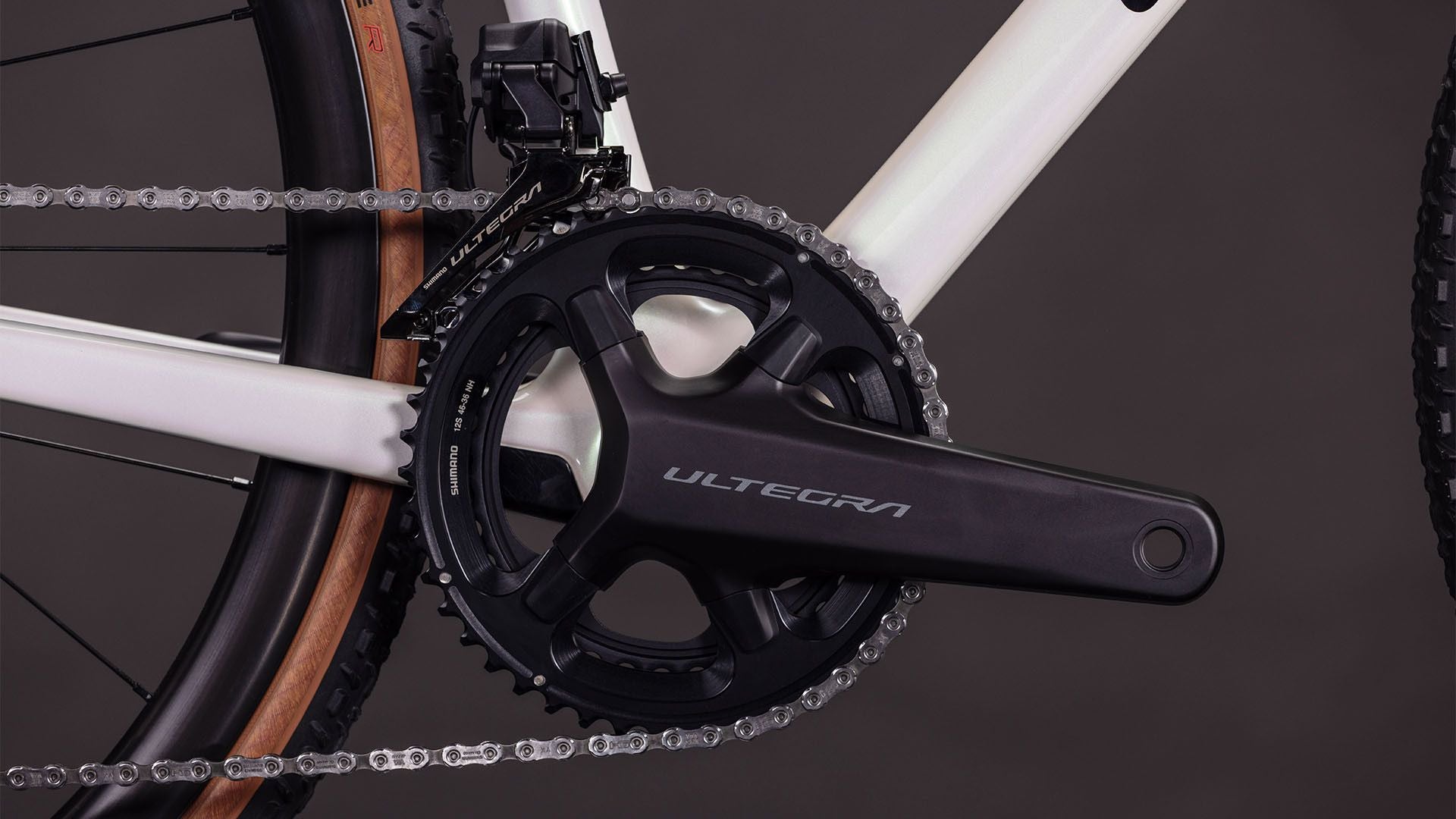 Vélo de Cyclocross Cube Cross Race C:62 SLX Shimano Ultegra Di2/GRX Di2 12V 700 mm Blanc Nacré Teamline 2026