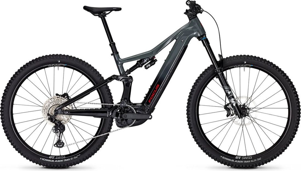 VTT Électrique Tout-Suspendu Focus JAM² 6.9 Shimano 12V 600Wh Bosch 120 Nm 29'' Gris/Noir 2025