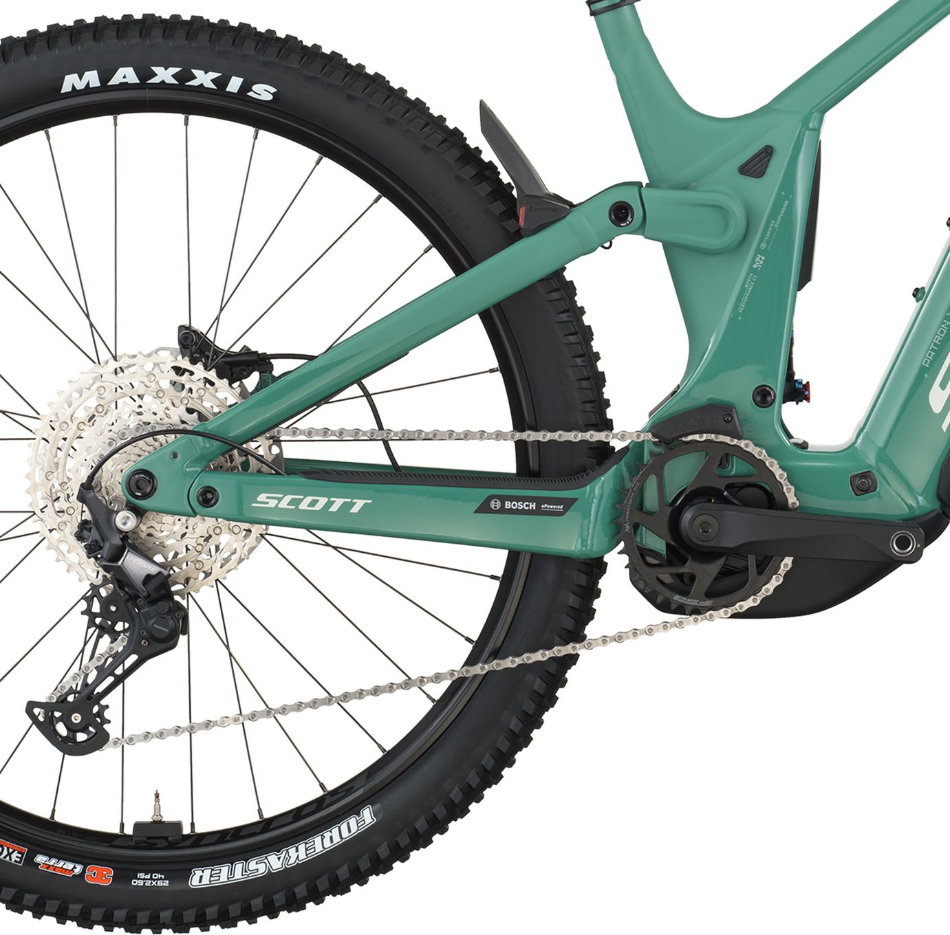 VTT Électrique Tout-Suspendu Scott Patron 930 Shimano 12V 800Wh Bosch 120 Nm 29'' Vert 2026