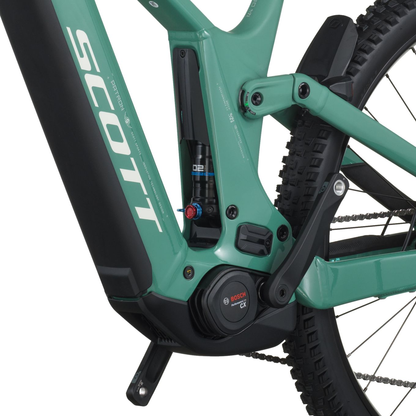 VTT Électrique Tout-Suspendu Scott Patron 930 Shimano 12V 800Wh Bosch 120 Nm 29'' Vert 2026