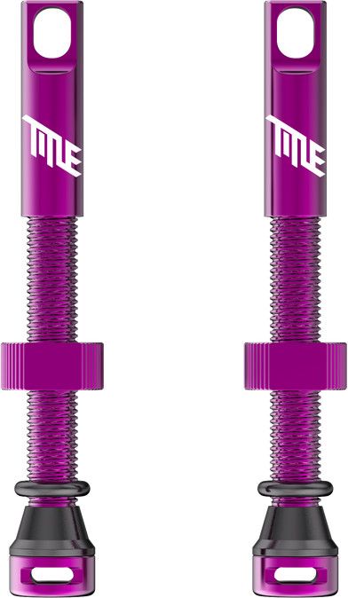 Paire de Valves Tubeless Title Presta Violet