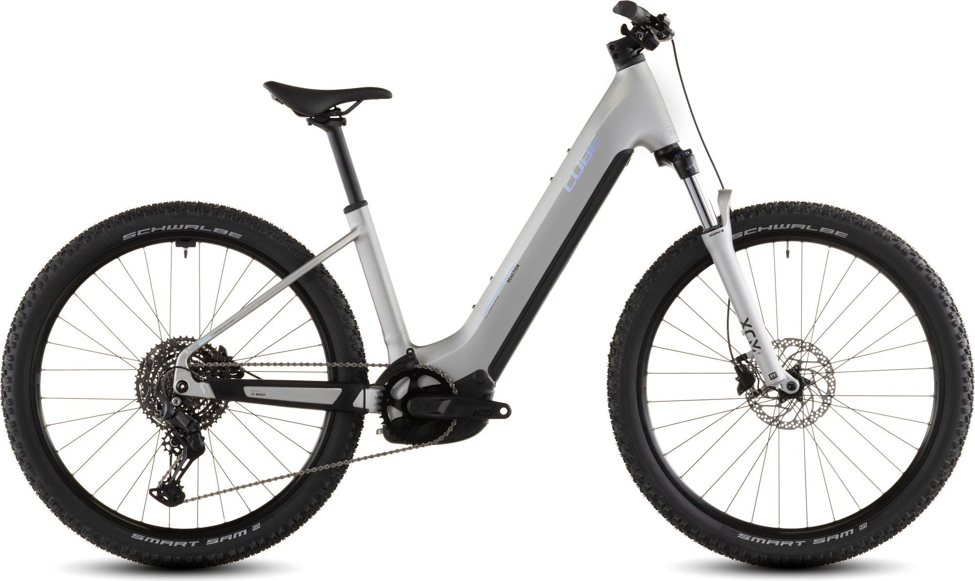 VTT Électrique Cube Reaction Hybrid One 600 Easy Entry Shimano 10V 600 Wh Bosch 120 Nm 27.5'' Gris Sleek 2026