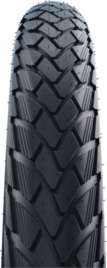 Pneu Schwalbe Green Marathon 700 mm TubeType Rigide Green Guard Addix Eco E-Bike E-50 Flancs Réfléchissants Noir