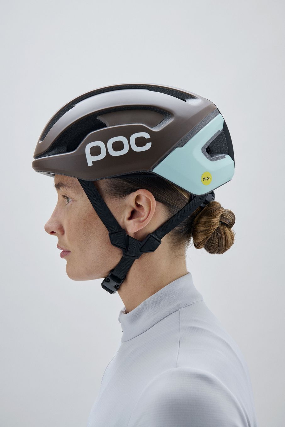 Casque Route Poc Omne Air Mips Marron/Bleu