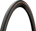 Pneu Route Continental Ultra Sport III 700 mm Tubetype Souple PureGrip Compound E-Bike e25 Flancs Marrons