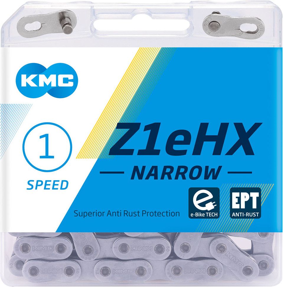 Chaîne KMC Z1eHX Narrow EPT Single Speed (3/32'') Argent