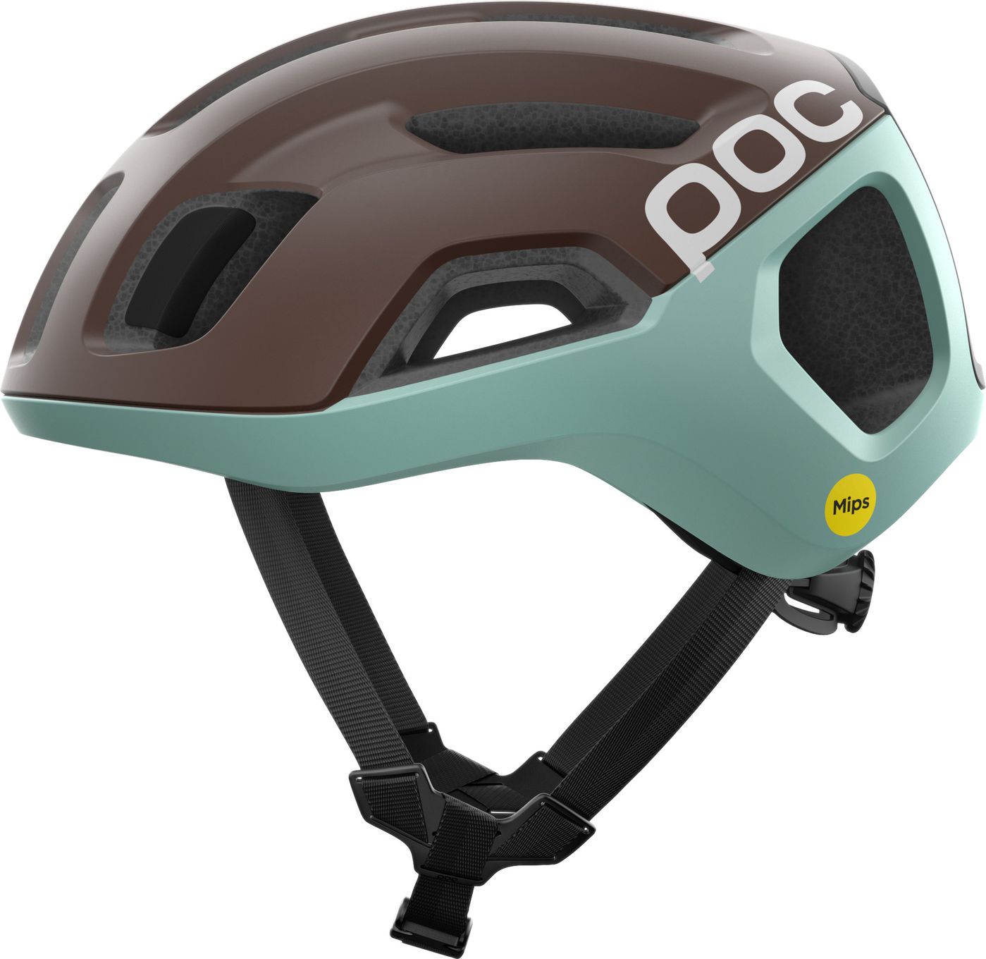 Casque Route Poc Ventral Air Mips Marron/Bleu