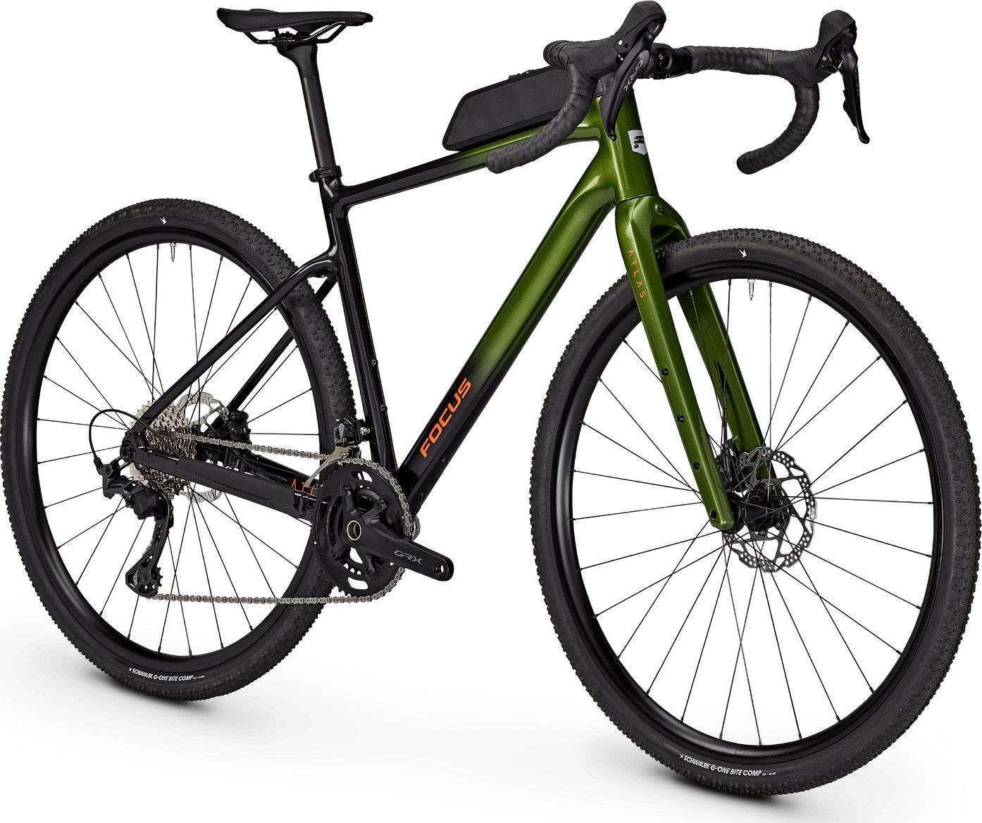 Vélo de Gravel Focus Atlas 6.9 Shimano GRX 12V 700 mm Vert/Noir 2026