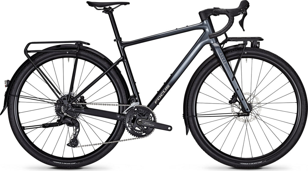 Vélo de Voyage Focus Atlas 6.8 EQP Shimano Cues 10V 700 mm Gris/Noir 2026