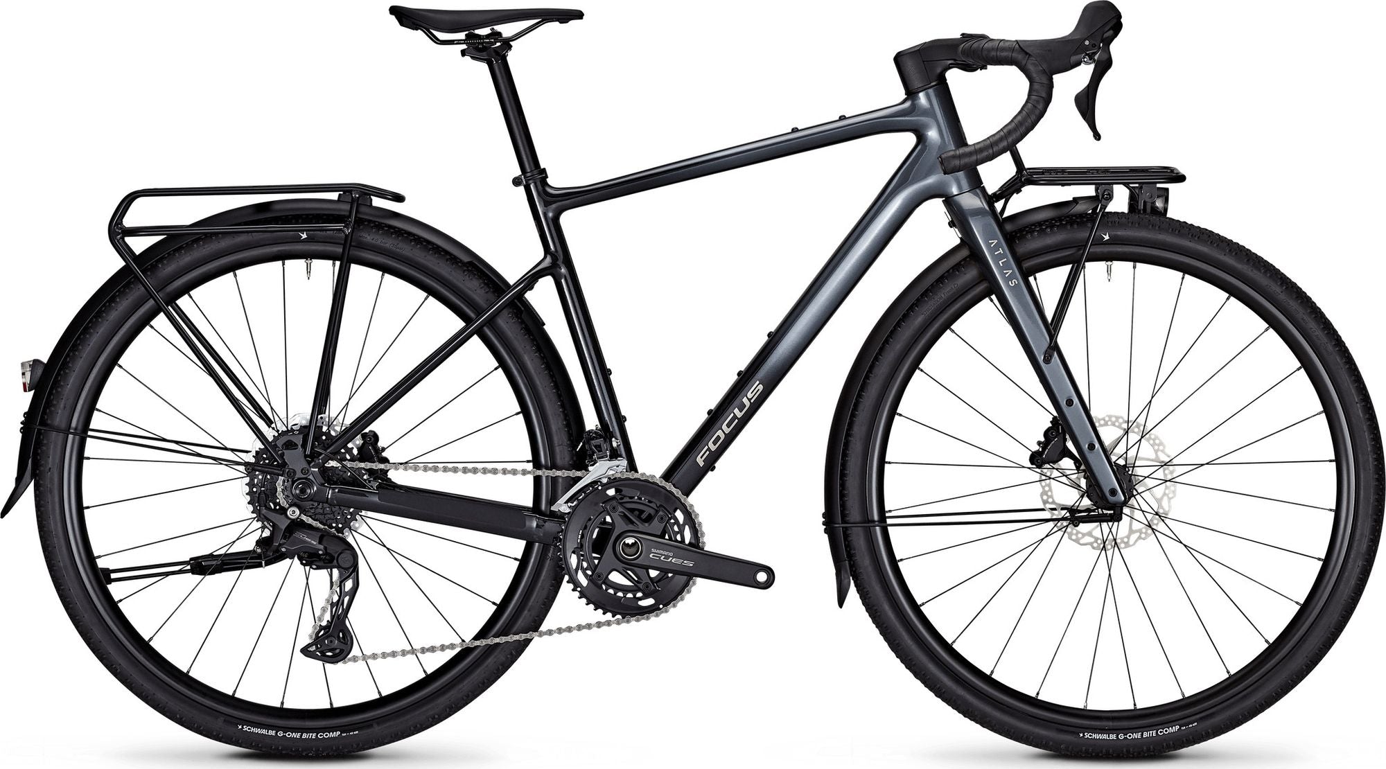 Vélo de Voyage Focus Atlas 6.8 EQP Shimano Cues 10V 700 mm Gris/Noir 2026