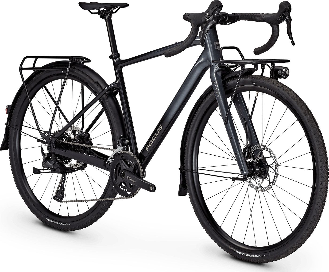 Vélo de Voyage Focus Atlas 6.8 EQP Shimano Cues 10V 700 mm Gris/Noir 2026