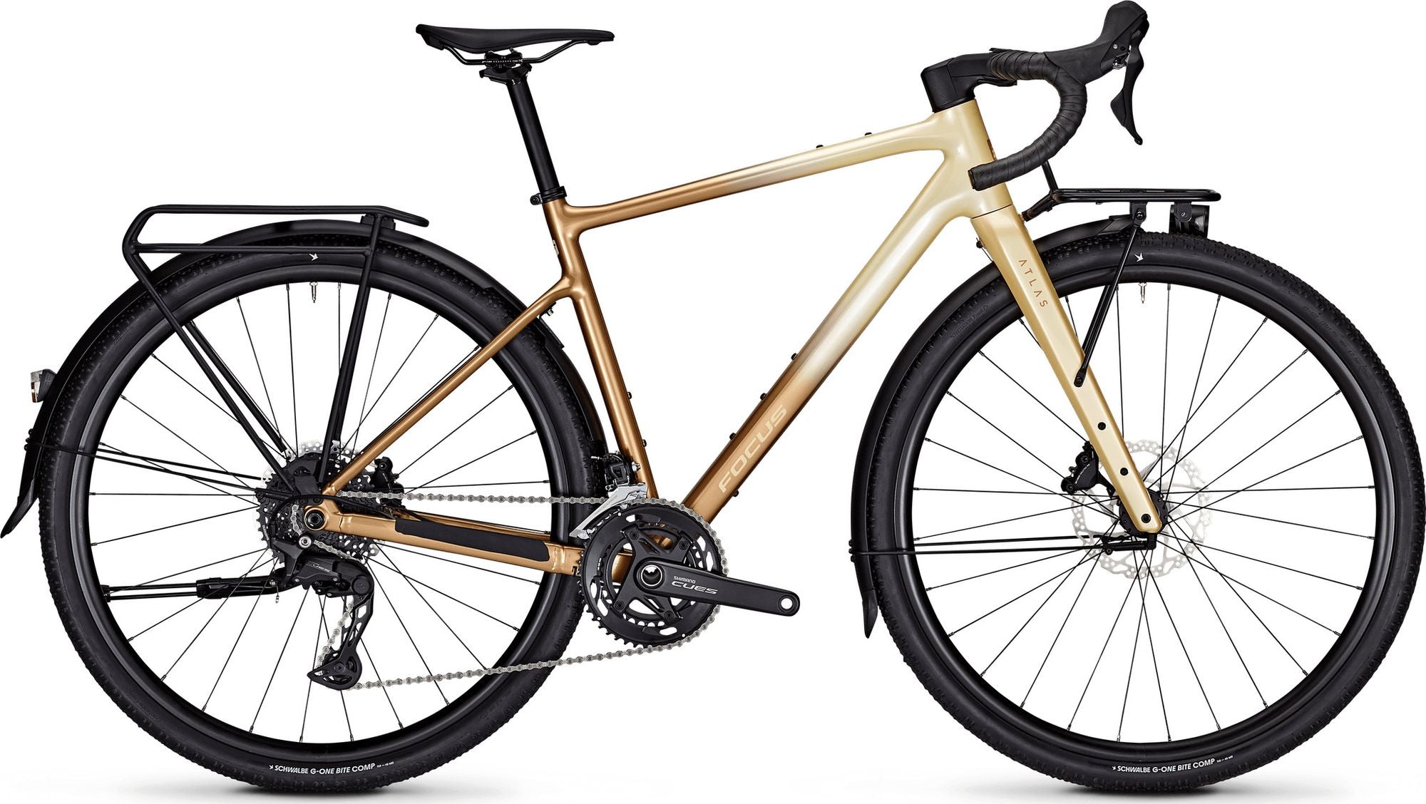 Vélo de Voyage Focus Atlas 6.8 EQP Shimano Cues 10V 700 mm Beige/Bronze 2026