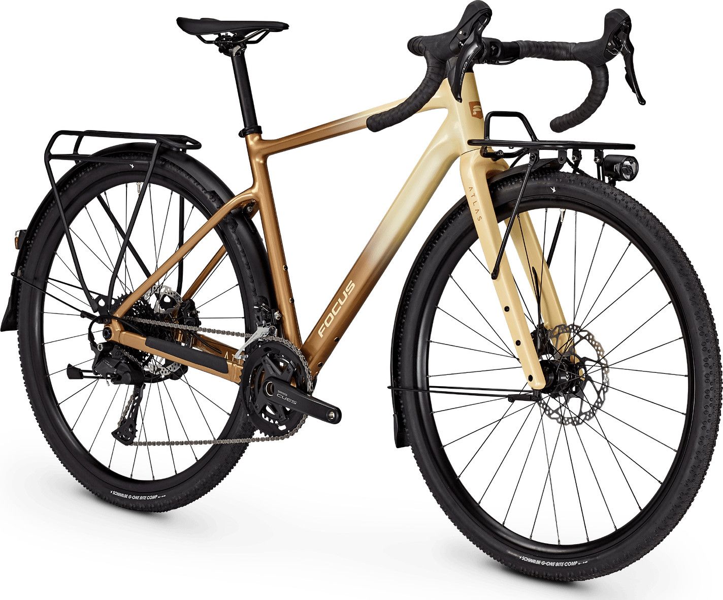 Vélo de Voyage Focus Atlas 6.8 EQP Shimano Cues 10V 700 mm Beige/Bronze 2026