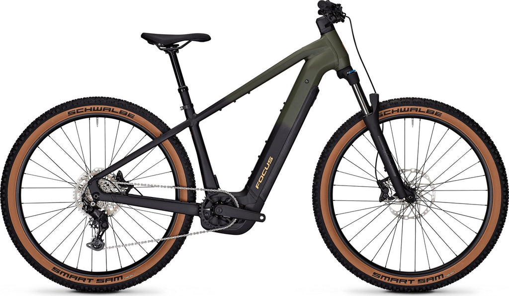 VTT Électrique Semi-Rigide Focus Jarifa² 6.7 X Shimano 9V 800Wh Bosch 120 Nm 29'' Kaki/Noir 2026