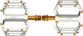 Paire de Pédales Plates HT Components AR09T Argent/Or