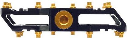 Paire de Pédales Plates HT Components AR09T Noir/Or