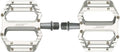 Paire de Pédales Plates HT Components AR09SX Argent
