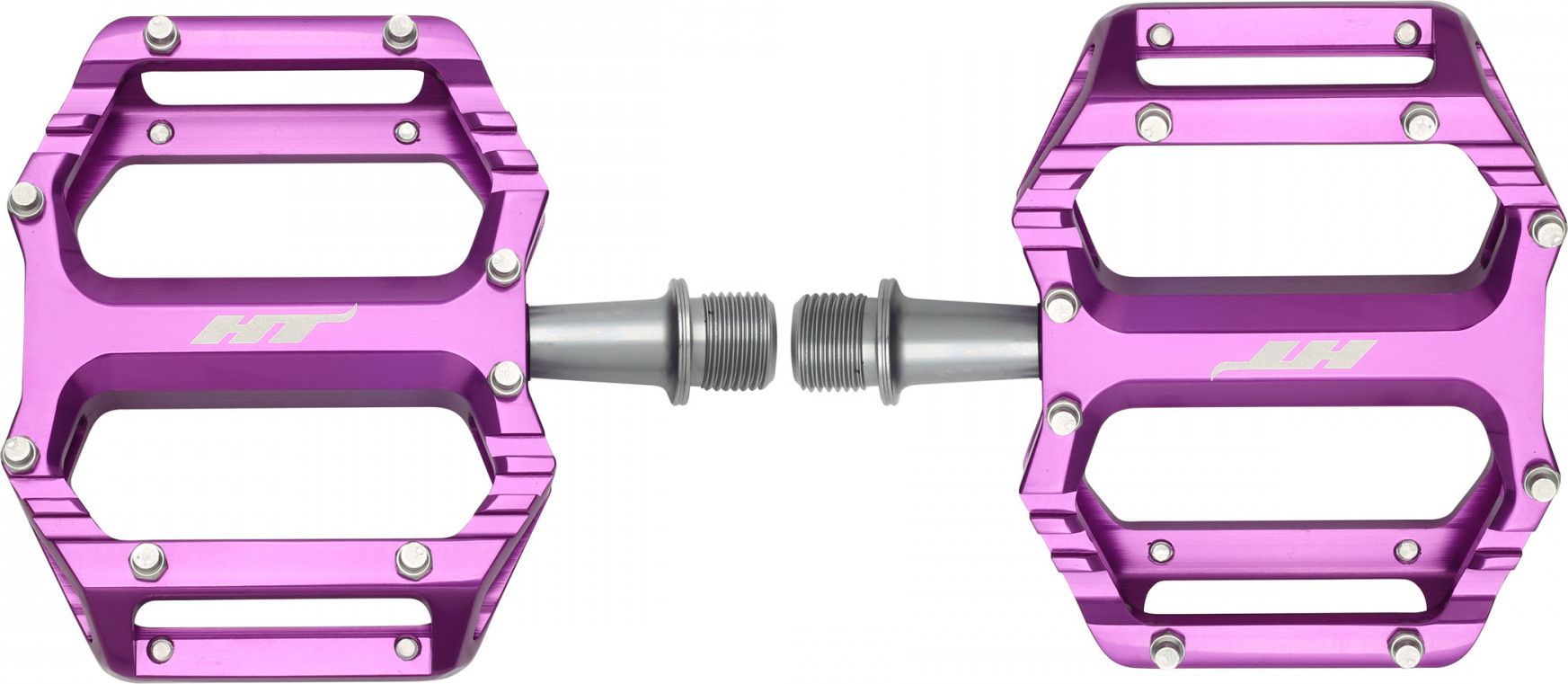 Paire de Pédales Plates HT Components AR09 Gris