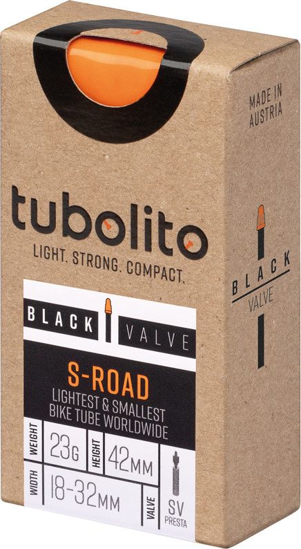 Chambre à Air Allégée Tubolito S-Tubo Road 700 mm Presta 42 mm (Valve Noire)