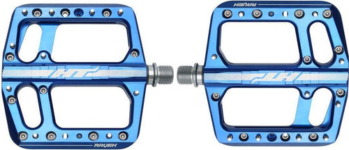 Paire de Pédales Plates HT Components Raven ANS12 Bleu Royal