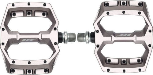 Paire de Pédales Plates HT Components Spider AF03 Gris