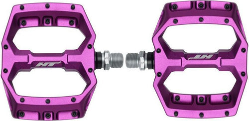Paire de Pédales Plates HT Components Spider AF03 Rouge