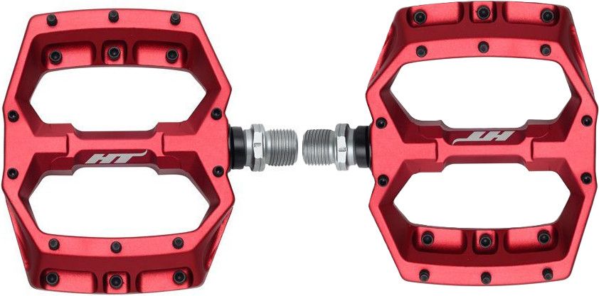 Paire de Pédales Plates HT Components Spider AF03 Rouge