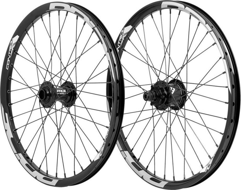 Paire de Roues Alu Disque Pride Pride Control Matrix 20/10mm Noir