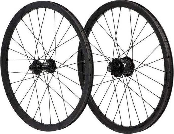 Paire de Roues Carbone Expert Pride Wave Mat Matrix 10/15mm Noir