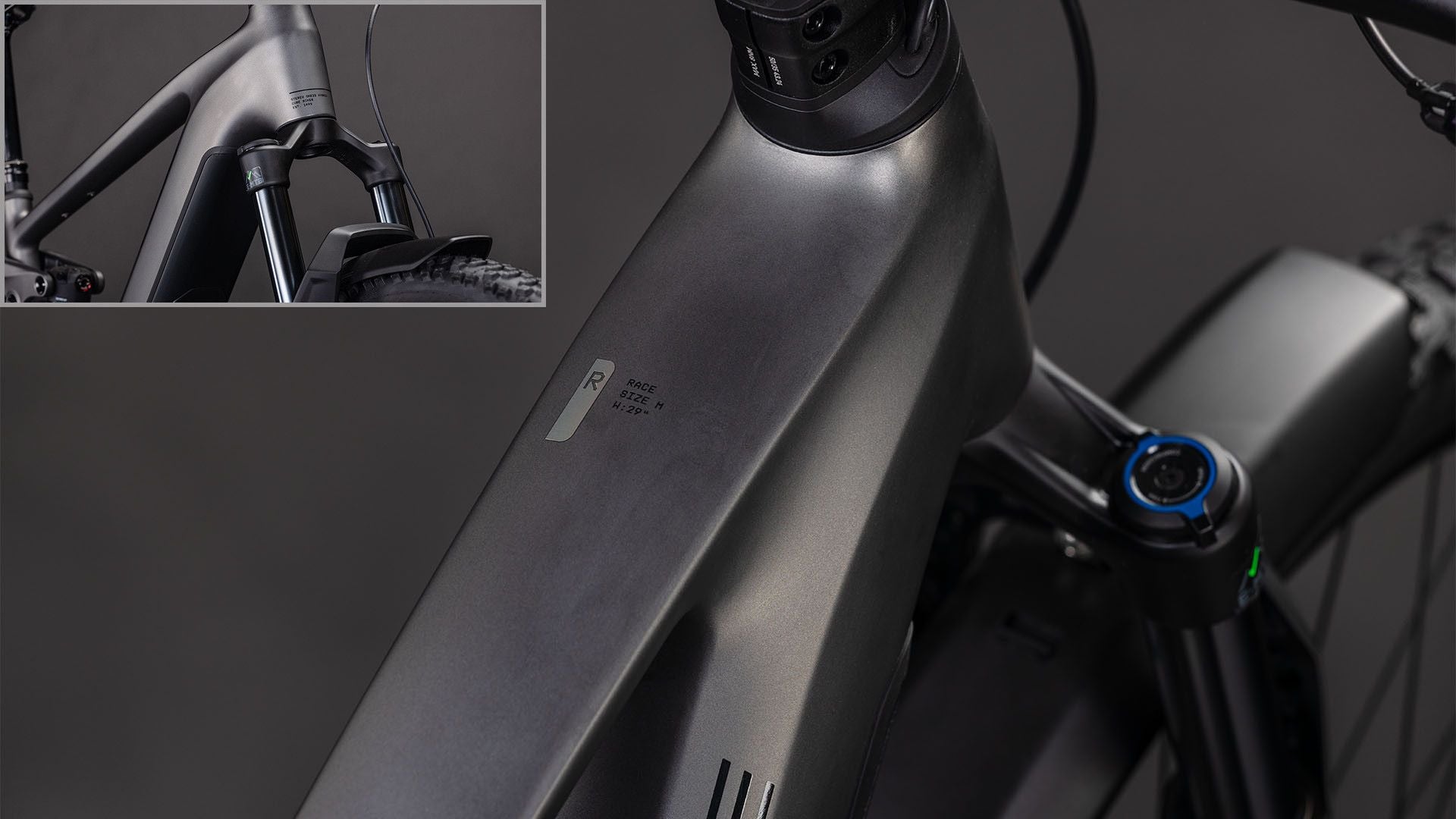 VTT Électrique Tout-Suspendu Cube Stereo Hybrid One22 Race 800 FE 12V 800 Wh Bosch 120 Nm 29'' Gris Slab 2026