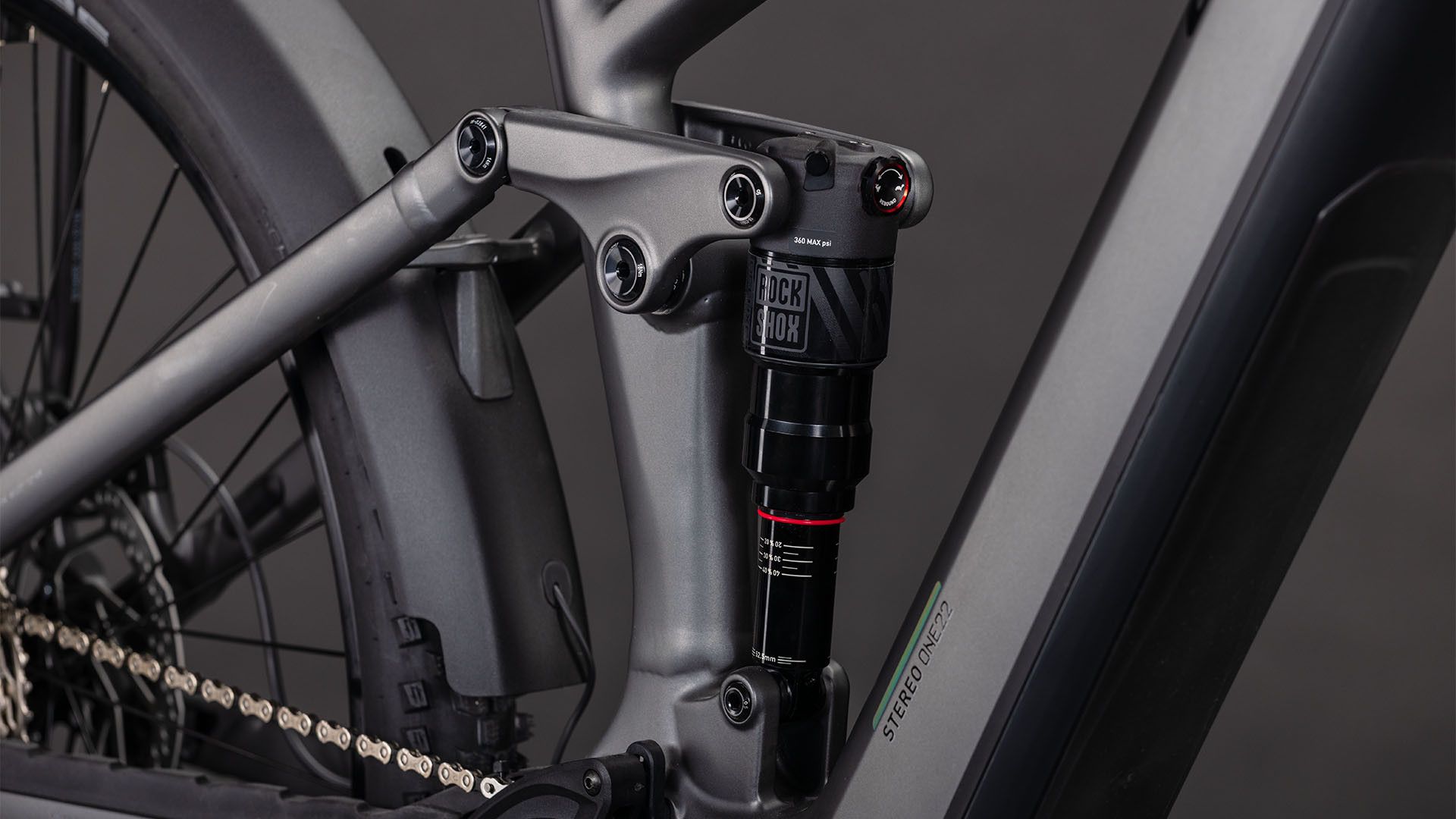 VTT Électrique Tout-Suspendu Cube Stereo Hybrid One22 Race 800 FE 12V 800 Wh Bosch 120 Nm 27.5'' Gris Slab 2026